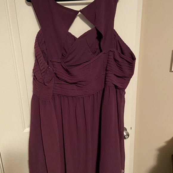 ModCloth plum party dress knee length - Picture 8 of 8